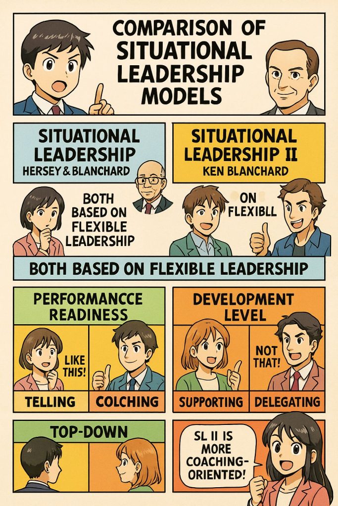 Comparison 2 Situational Leadership Model ~ leadership training